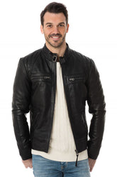 Men Genuine Leather Jacket MJ 20